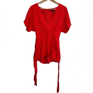 5/20$ Forever 21  Red Jumpsuit size small